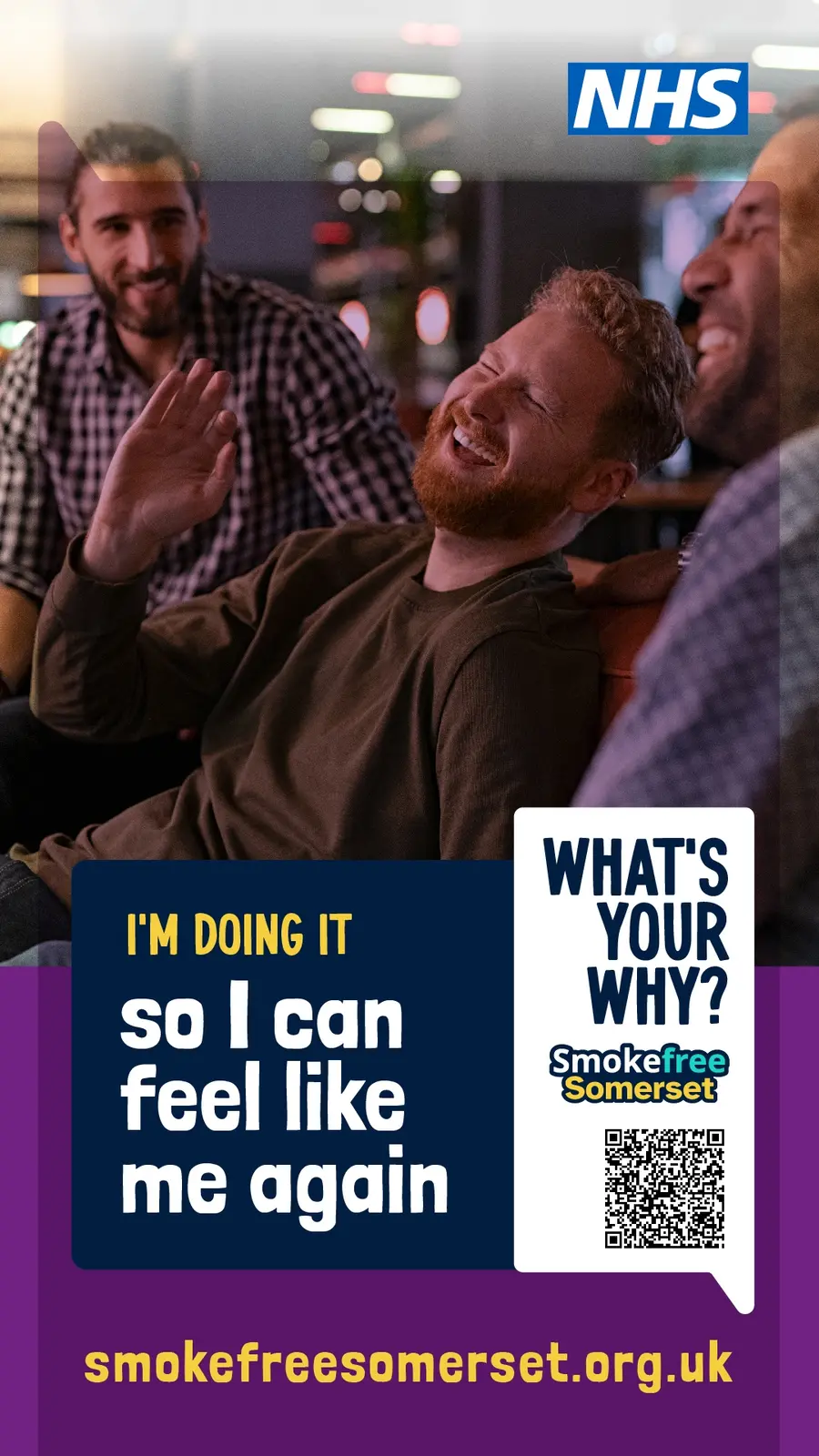 What's Your Why outdoor campaign: I'm doing it so I can feel like me again