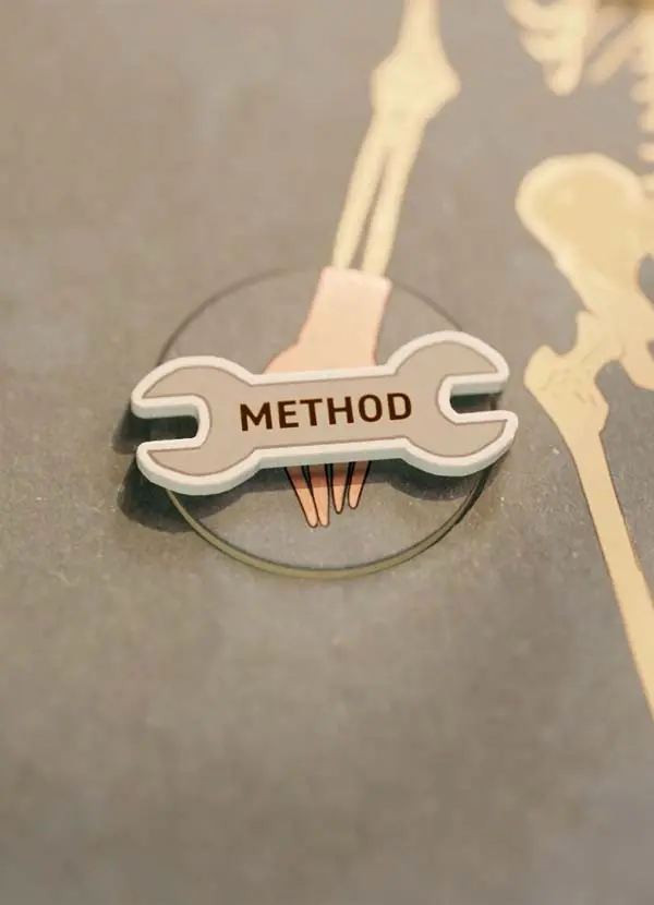 Method represented as tools within the Bones of Social Work animation